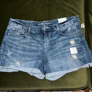 Old Navy Boyfriend Denim Shorts | Size 14